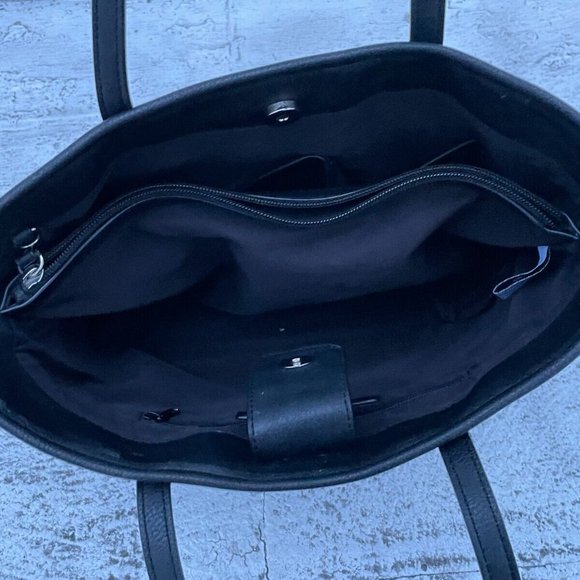 Nine West Women Hand Bag Black Canvas 9 Logo Shoulder Bag - Picture 8 of 10